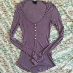 Out From Under thin ribbed Henley